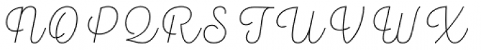 Hogar Script Extra Light Font UPPERCASE