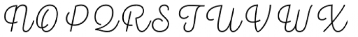 Hogar Script Light Font UPPERCASE