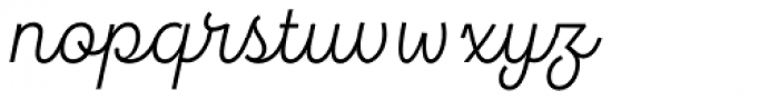 Hogar Script Regular Font LOWERCASE