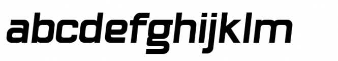 Hogira Extra Bold Italic Font LOWERCASE