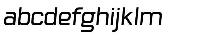Hogira Medium Italic Font LOWERCASE