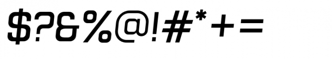 Hogira Semi Bold Italic Font OTHER CHARS