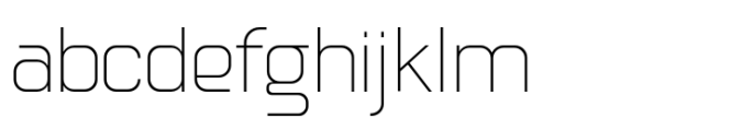 Hogira Thin Font LOWERCASE