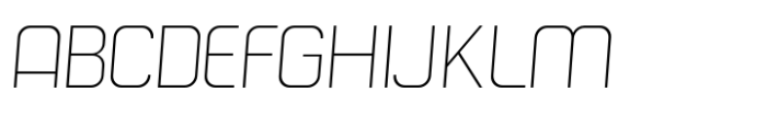 Hogira V2 Extra Light Italic Font UPPERCASE