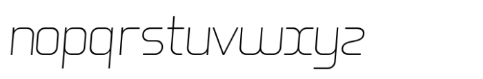 Hogira V2 Extra Light Italic Font LOWERCASE
