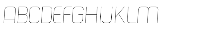 Hogira V2 Thin Italic Font UPPERCASE