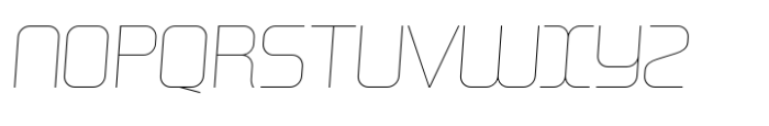 Hogira V2 Thin Italic Font UPPERCASE