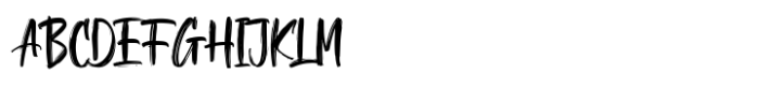 Hogla Brush Font UPPERCASE