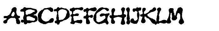 Hogles Font UPPERCASE