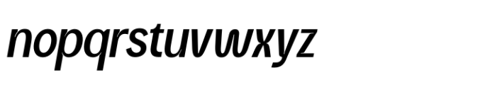 Hokyan Italic Font LOWERCASE