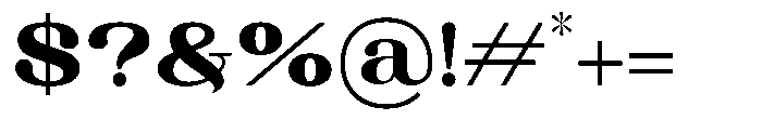 Hola Martini Font OTHER CHARS