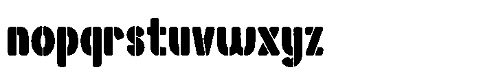 Hold Deck Regular Font LOWERCASE