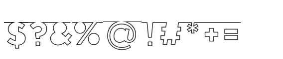 Hold the line Medium Font OTHER CHARS