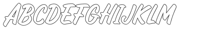 Holdstone Outline Font UPPERCASE
