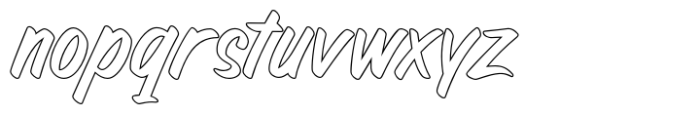 Holdstone Outline Font LOWERCASE