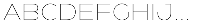 Holgada Thin Font UPPERCASE