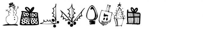 Holiday Doodles Too Font LOWERCASE
