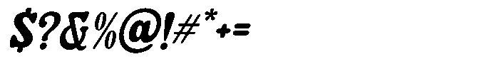 Holiday Feast Slant Regular Font OTHER CHARS