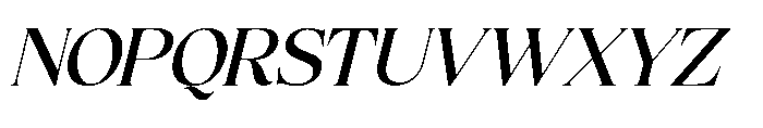 Holiday Sunset Italic Font UPPERCASE