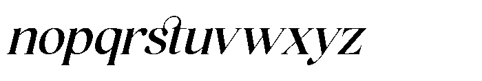 Holiday Sunset Italic Font LOWERCASE