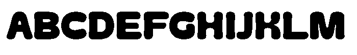 Holidough Font UPPERCASE