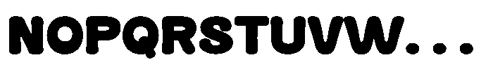 Holidough Font UPPERCASE