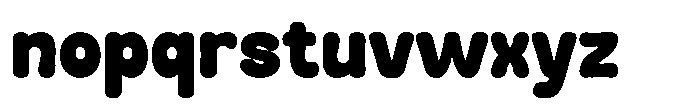 Holidough Font LOWERCASE