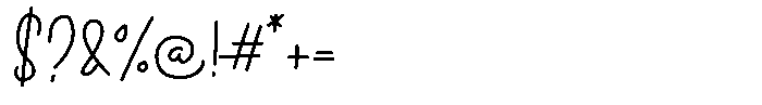 Holihood Font OTHER CHARS