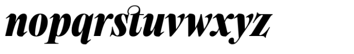Holise Black Italic Font LOWERCASE