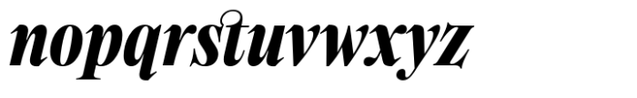 Holise Extra Bold Italic Font LOWERCASE
