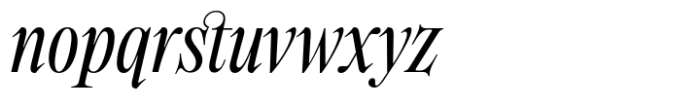 Holise Regular Italic Font LOWERCASE