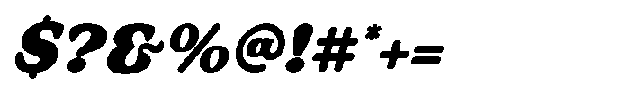 Holistic Retro Oblique Font OTHER CHARS