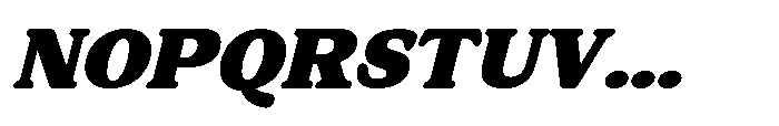 Holistic Retro Oblique Font UPPERCASE