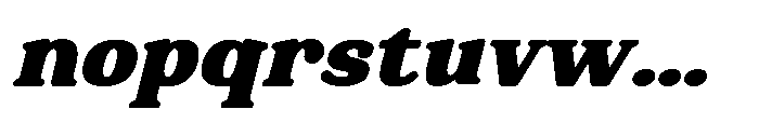 Holistic Retro Oblique Font LOWERCASE