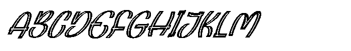 Holizone Italic Regular Font UPPERCASE