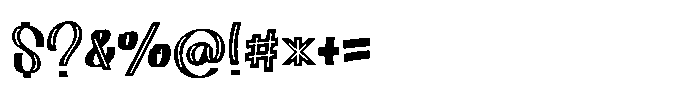 Holizone Regular Font OTHER CHARS