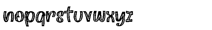 Holizone Regular Font LOWERCASE
