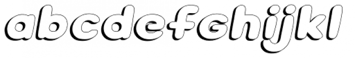HollaBear 3D Italic Font LOWERCASE