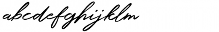 Holland Signature Script Font LOWERCASE