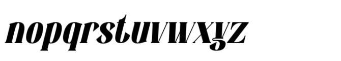 Hollgan Italic Font LOWERCASE