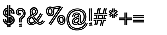 Hollgati Font Outline Font OTHER CHARS
