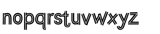 Hollgati Font Outline Font LOWERCASE