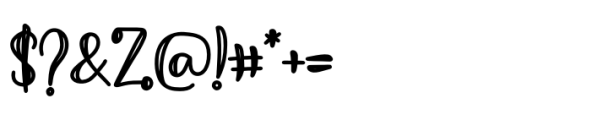 Holliday Spring Regular Font OTHER CHARS