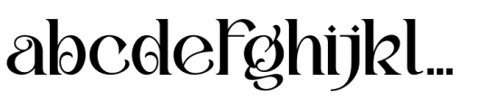 Hollirood Regular Font LOWERCASE