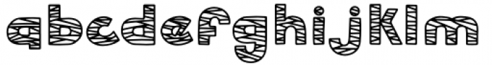 Hollow Mummy Display Font LOWERCASE