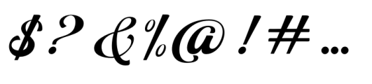 Hollyland Script Font OTHER CHARS