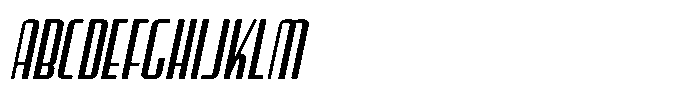 Hollywood Icon JNL Oblique Font UPPERCASE