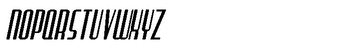 Hollywood Icon JNL Oblique Font UPPERCASE