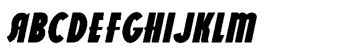 Hollywood Romance JNL Oblique Font UPPERCASE