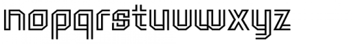 Holo Double Font LOWERCASE